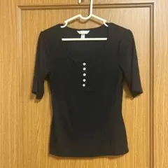 H&M ブラック 半袖Tシャツ S