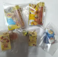 5個セット Lipton ミニチュアチャーム キーホルダー