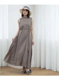 アナイ♡70%OFF！ワンピース、36、カーキ、定価4万円、ペチコート付、美品