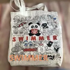 SWIMMER ＊かわいいパンダイラスト トートバッグ