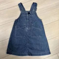 マルーク　デニム　ジャンバースカート　90cm