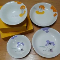 (箱付未使用)ムーミン　パスタ・カレー皿　サラダボウル　ムーミン＆パパママ