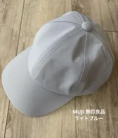 無印良品　キャップ　ＵＶカット透湿撥水　防水テープ使いキャップ　ライトブルーのサムネイル