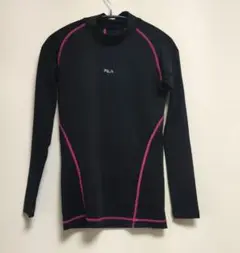 FILA 長袖インナー　ウェア ブラック/ピンク　レディースLサイズ