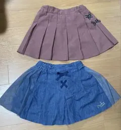 スカート　130cm PINKY PALETTE 2枚　まとめ売り
