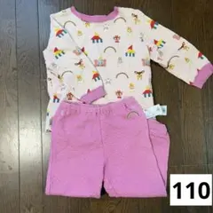 UNIQLO ディズニー キディア パジャマ 110 キルト生地 ピンク 女の子