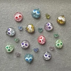 ぷよぷよ　ラメ　ネイルパーツ