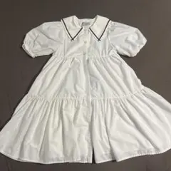 j*7様 ANNA SUI 半袖ミニワンピース ホワイト