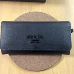 値下げ不可 PRADA ブラック 長財布　希少黒ロゴ