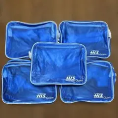 【新品未使用】HIS ショルダーバック トラベルバックブルー 5点まとめ売り
