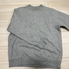 無印良品　グレー クルーネック トレーナー