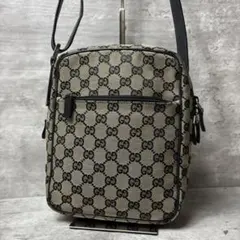 GUCCI GGキャンバス ショルダーバッグ ベージュ