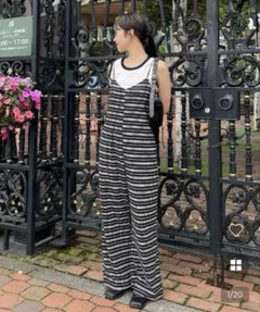 nugu 売り切れ商品 ボーダーオーバーオール