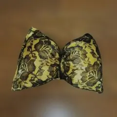 体育祭 盛り髪 リボン 黄色