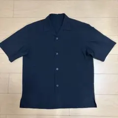 ✴︎GU ✴︎オープンカラー 半袖シャツ 黒のサムネイル