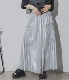 JEANASISドロストメタリックスカート