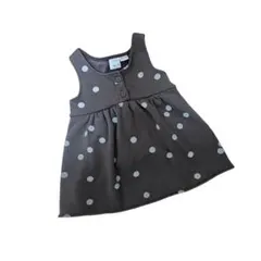 キッズ女の子ZARA■水玉裏起毛ワンピース98サイズ