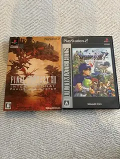 PS2 ソフト2本セット　ファイナルファンタジーXII + ドラゴンクエストV
