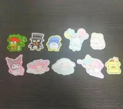 【4】サンリオキャラクターズ レア フレークシール ♡