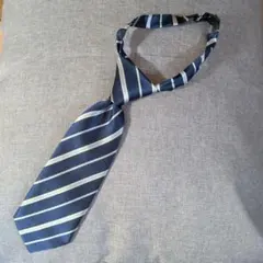 ネイビーと金色ストライプ キッズネクタイ★即発送可★