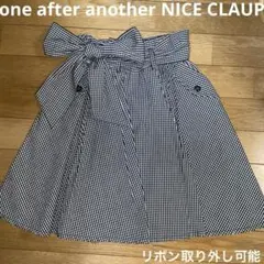 one after another NICE CLAUP　チェック　スカート