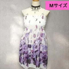 ■パープルチューリップミニワンピ