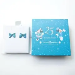 ディズニーシー25周年 ピアス スパークリングジュビリー ミニー リボン