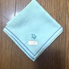 Christian Dior 水色 ハンカチ