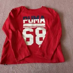 PUMA レッド 長袖カットソー