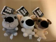 THE DOG ボールチェーン付きぬいぐるみ 　3個セット
