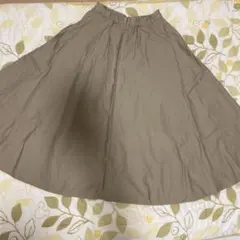 ユニクロ　綿　フレアスカート