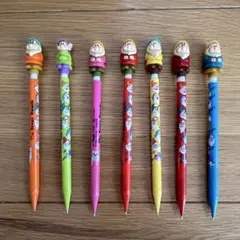 廃盤　ディズニー　七人の小人　シャープペンシル　白雪姫　ぺんてる　文房具のサムネイル