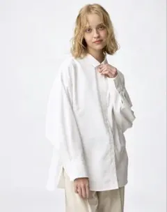 ⭐︎美品⭐︎GU ドルマンスリーブシャツ　S　白