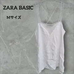 ZARA BASIC ホワイト キャミソール M