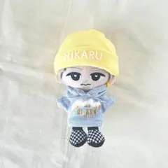 すのチル　チルぬい　服　グレーカレッジパーカー　黄色