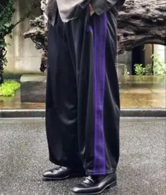 ヒザデル ワイドパンツ
