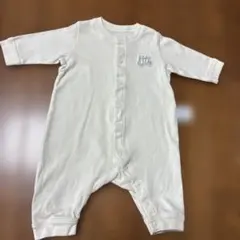 猫の刺繍ロンパース クリーム色　60 ユニクロ