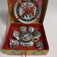 【デッドストック】中国景徳鎮　「四季常春」唐子文様　中鉢／サラダボウル デッドストック】中国景徳鎮 「四季常春」唐子文様 中鉢／サラダ