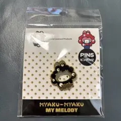 サンリオ 黒ミャクミャク ハローキティ ピンバッジ 大阪関西万博