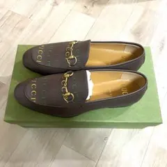 未使用 GUCCI 100周年記念モデル ホースビット　レザーローファー