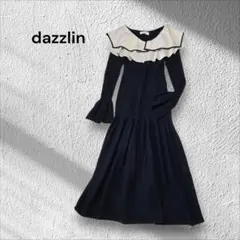 dazzlin レイヤード　パイピングニットワンピース