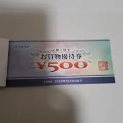 ヤマダ電機　株主優待券　3枚　1500円分