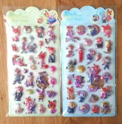 ズートピア2　立体シール2枚セット