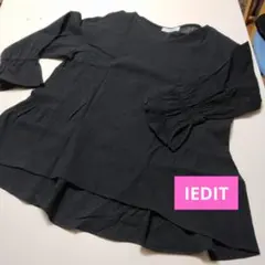 ♦IEDIT フレアスリーブ チュニック 黒　Mサイズ♦