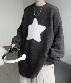 FVLMEN 星形模様 ニット Lサイズのサムネイル