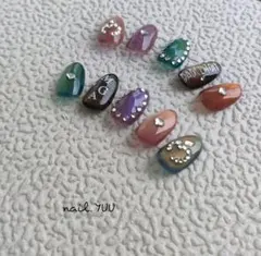 ミセスグリーンアップル ネイルチップ バベルの塔イメージ オーダーチップ