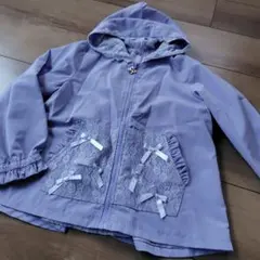 axes kids 薄紫 フード付きジャケット