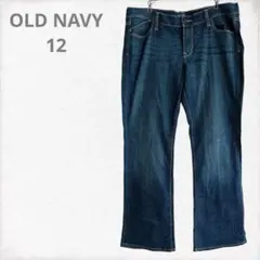 OLD NAVY The Flirtダークブルー ストレートジーンズ 12