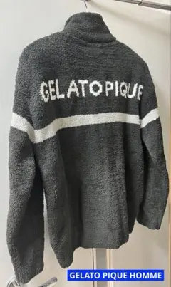 GELATO PIQUE HOMME モコモコ/ブルゾン/グレー/美品★