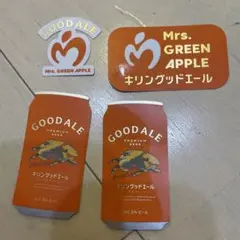 ミセス　シール　ステッカー　キリン　グッドエールMrs. GREEN APPLE